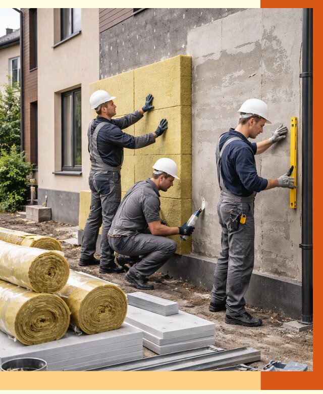 Утепление таунхауса в Вольске от 7291 руб/м2 — комплекс под ключ | ТепломастерВль