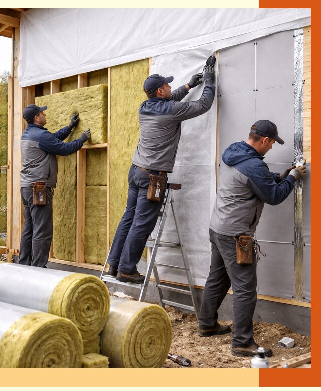 Утепление каркасного дома в Вольске от 4253 руб./м2 — профессионально | ТепломастерВль