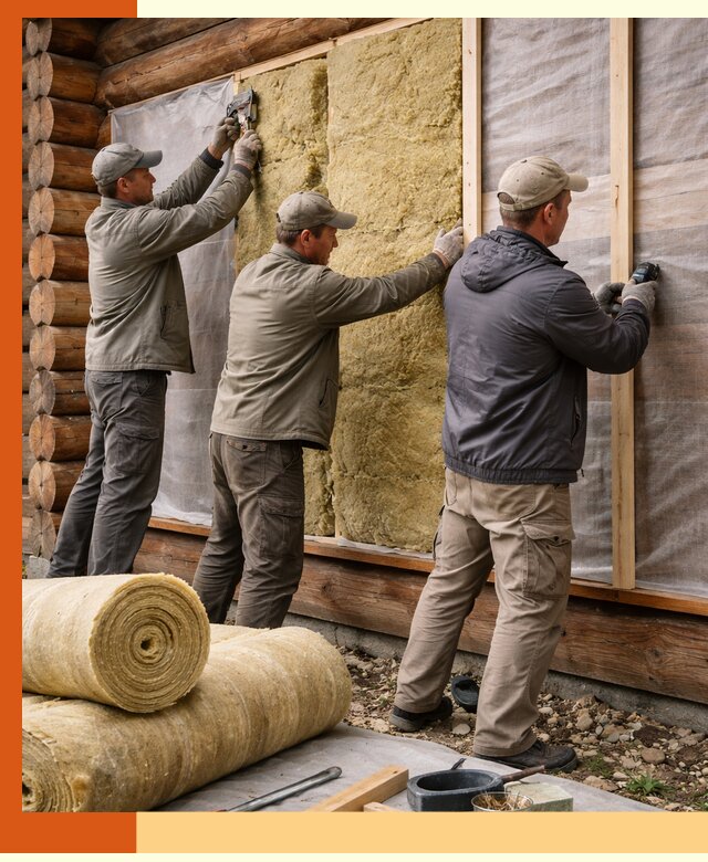 Утепление деревянного дома в Вольске эффективными технологиями