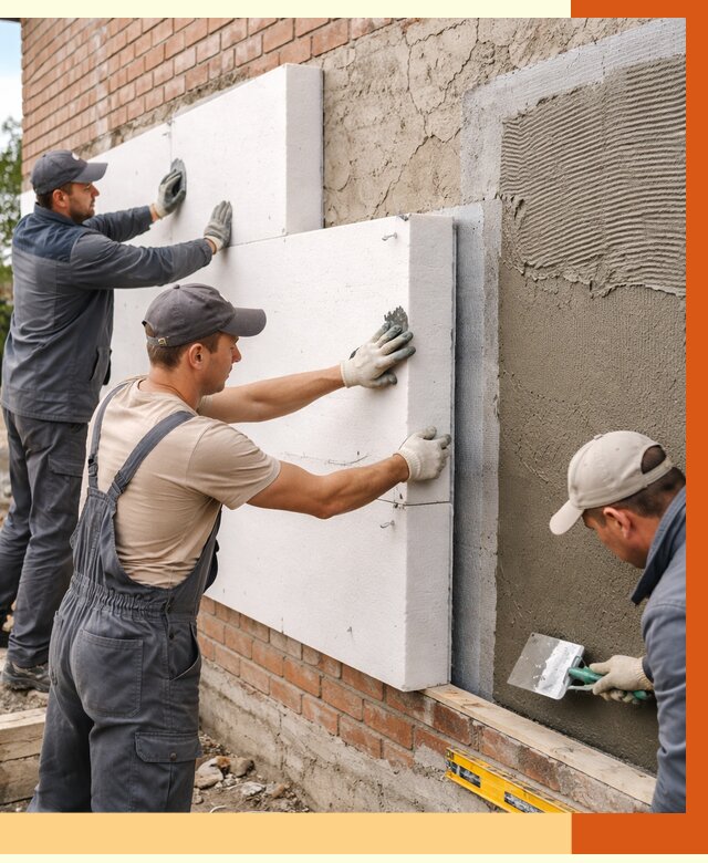 Утепление кирпичного дома в Вольске от 4253 руб. под ключ | ТепломастерВль