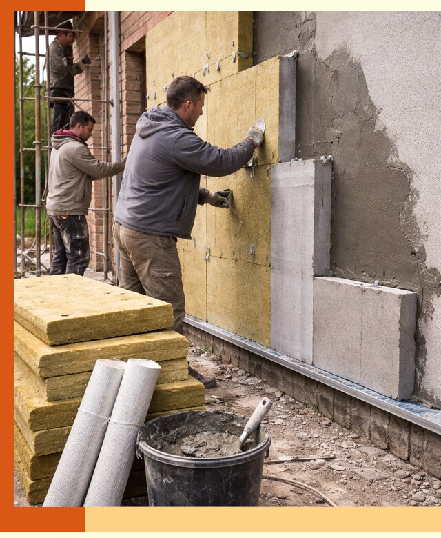 Утепление кирпичного дома под ключ в Вольске