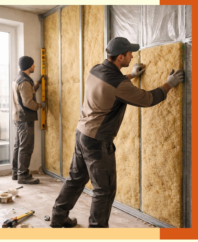 Утепление квартиры изнутри в Вольске от 4405 руб. за м2 | Проф. работы ТепломастерВль