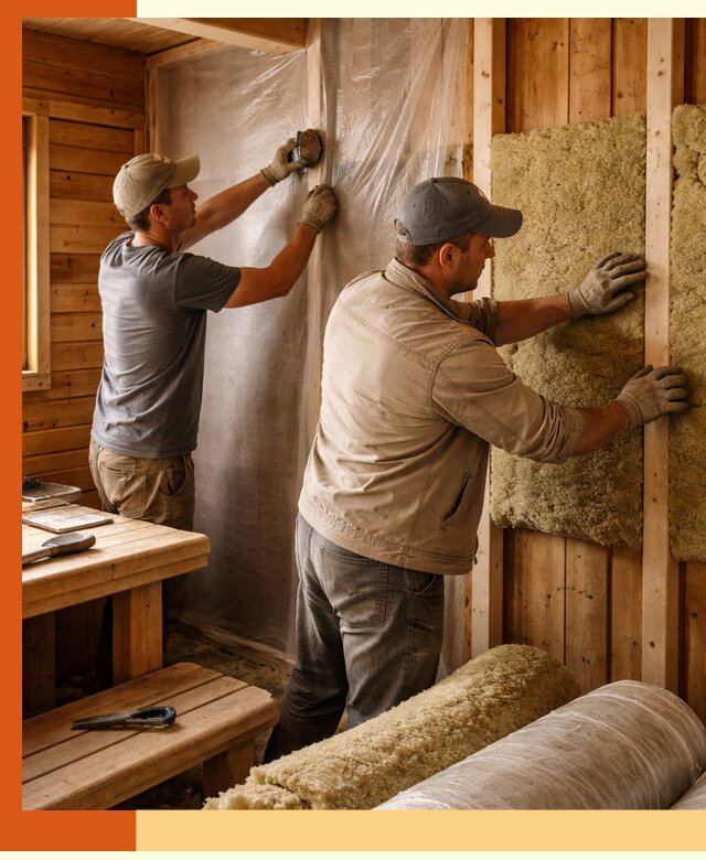 Утепление бани изнутри в Вольске качественно и недорого