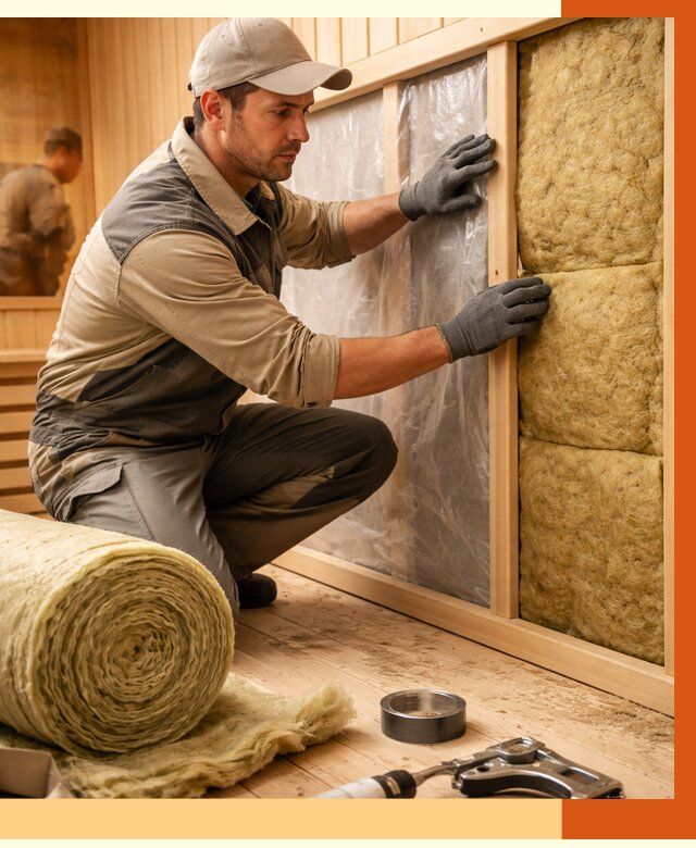 Утепление сауны изнутри в Вольске от 6583 руб. за м2 | ППУ, под ключ — ТепломастерВль