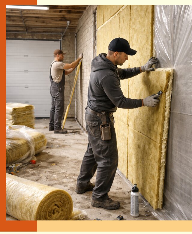 Утепление гаража под ключ в Вольске — все виды теплоизоляции