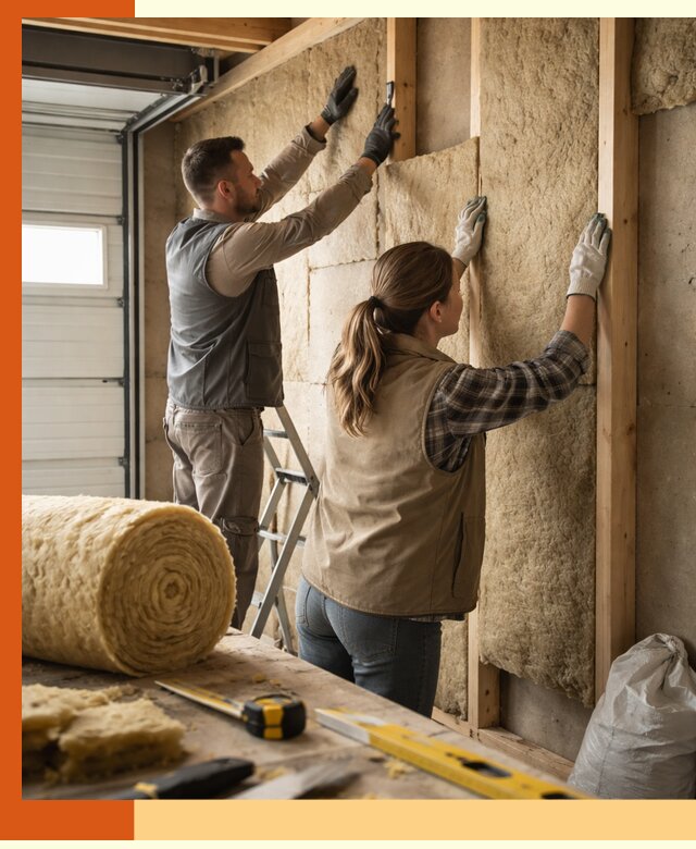Утепление гаража изнутри в Вольске: быстро и надежно