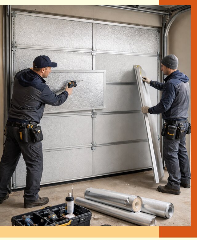 Утепление гаражных ворот в Вольске от 7950 руб/м2 — надежно и быстро | ТепломастерВль