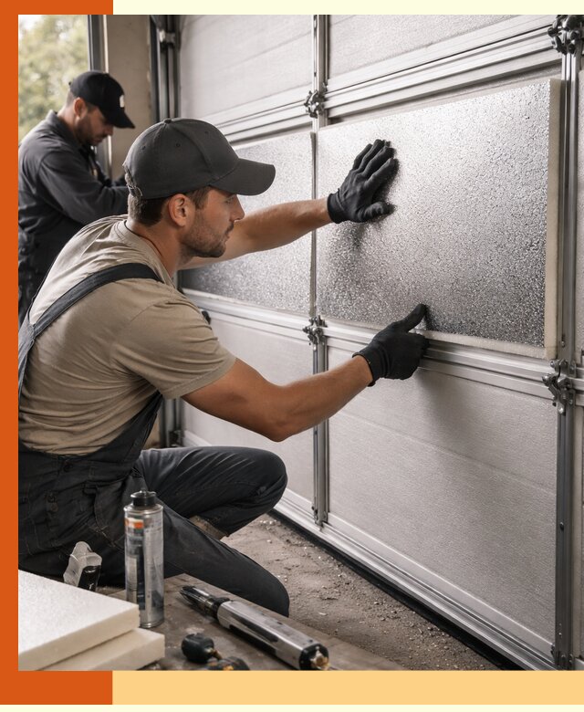 Утепление гаражных ворот в Вольске качественно и надежно