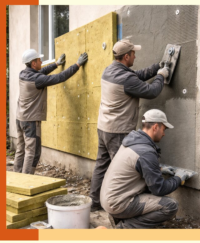 Утепление фасада под штукатурку в Вольске — энергоэффективная технология