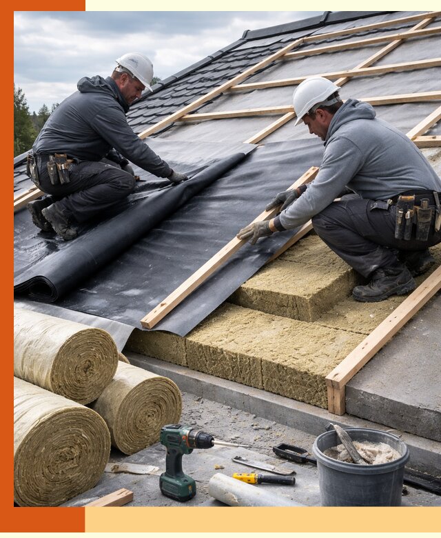 Утепление крыши снаружи в Вольске: профессиональная теплоизоляция