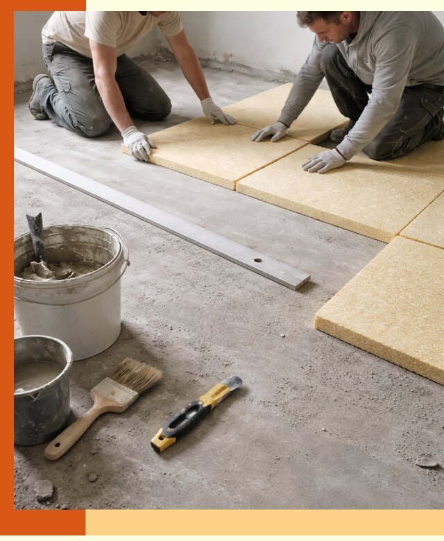 Утепление бетонного пола в Вольске профессионально и недорого