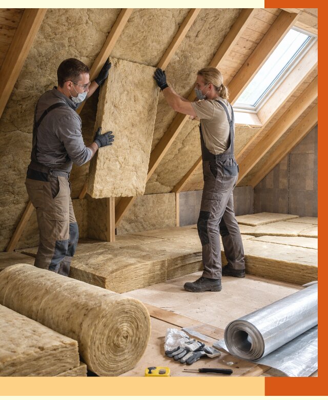 Утепление мансарды минватой в Вольске от 4253 руб./м2 — монтаж и пароизоляция | ТепломастерВль