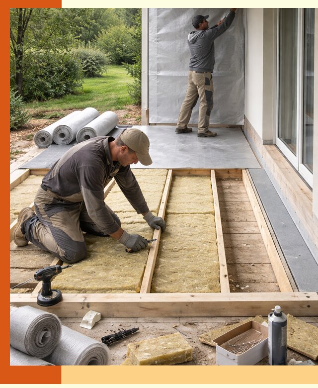 Утепление террасы в Вольске — тепло и защита круглогодично