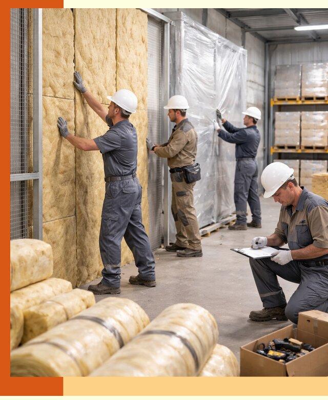 Утепление склада готовой продукции в Вольске качественно и быстро