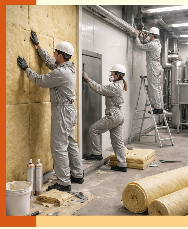 Утепление пищевого цеха под ключ в Вольске