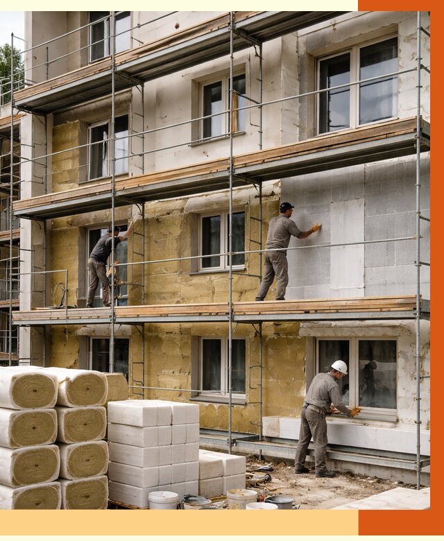 Утепление гостиницы в Вольске от 7291 руб./м2 — комплексно, ППУ, под ключ | ТепломастерВль