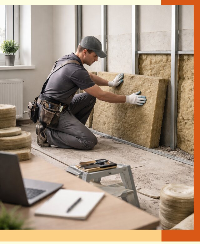 Утепление офиса в Вольске от 4557 руб/м2 — комплексное утепление офиса под ключ | ТепломастерВль