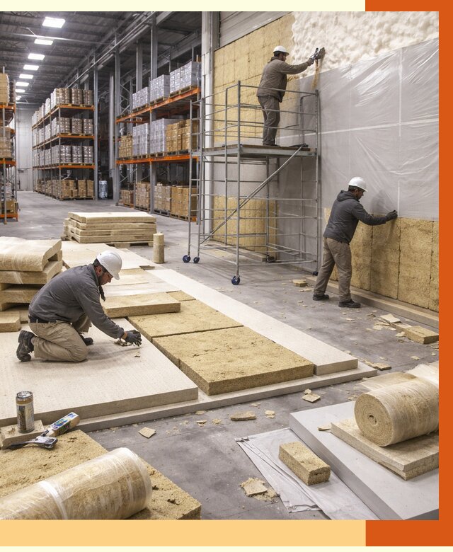 Утепление складского терминала в Вольске от 7595 руб./м² под ключ | ТепломастерВль