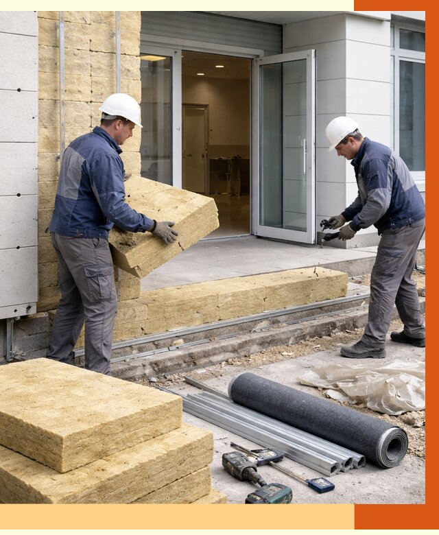 Утепление медицинского центра в Вольске под ключ от 12659 руб./м² | ТепломастерВль