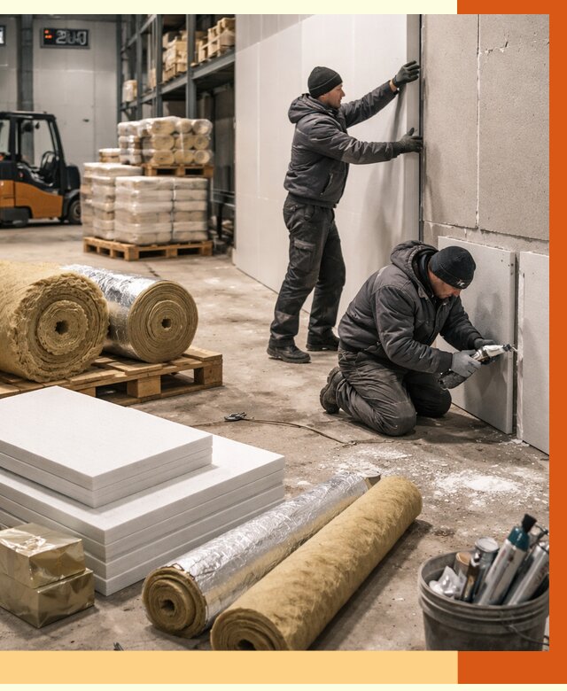 Утепление холодного склада в Вольске от 8608 руб/м2 — комплексное под ключ | ТепломастерВль