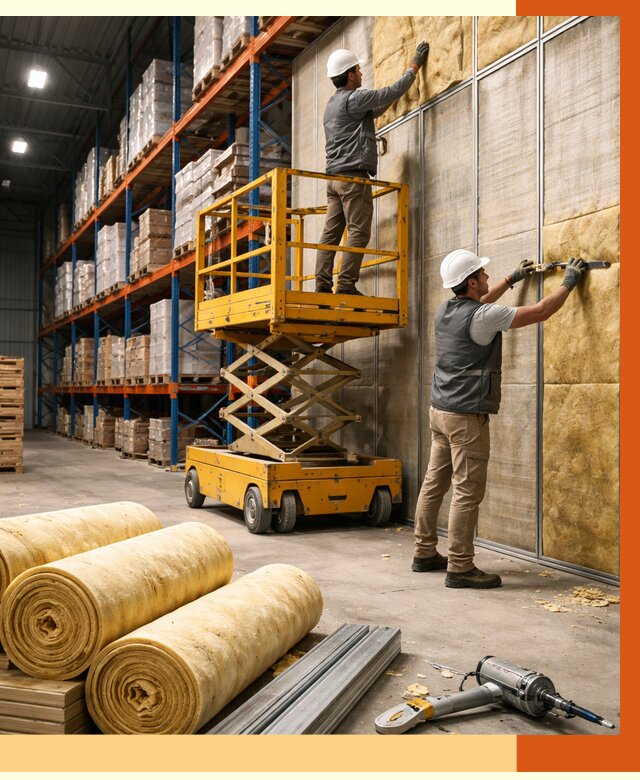 Утепление торгового склада в Вольске от 3241 руб/м2 — комплексно и под ключ | ТепломастерВль