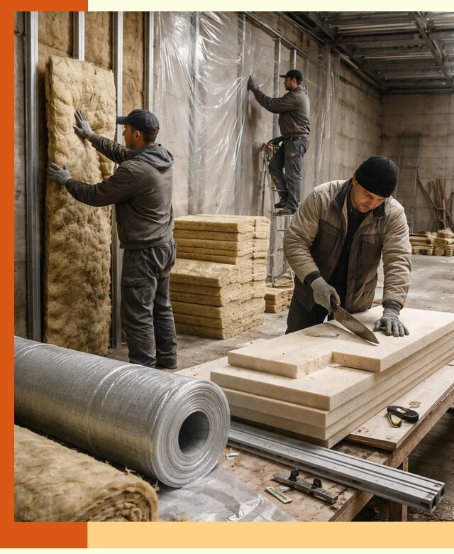 Утепление торгового склада в Вольске с энергоэффективными решениями