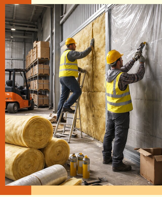 Утепление склада с техникой в Вольске под ключ