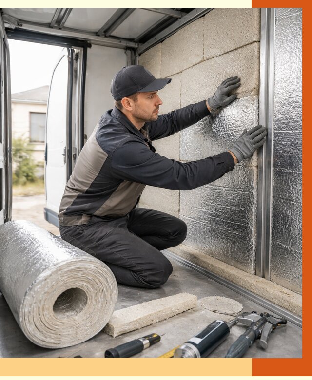 Утепление фургона рефрижератора в Вольске от 12659 руб./м² под ключ | ТепломастерВль