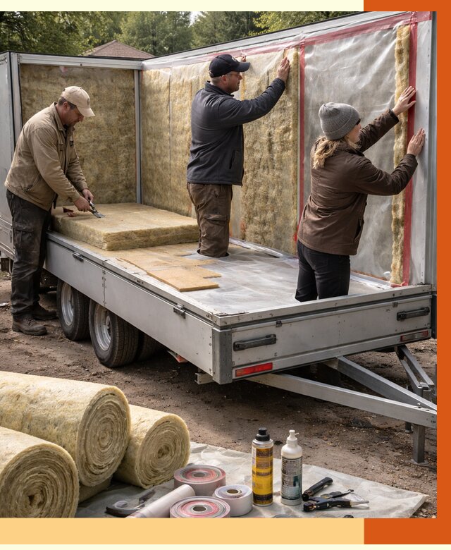 Утепление прицепа в Вольске под ключ от 12659 руб. — комплекс от ТепломастерВль