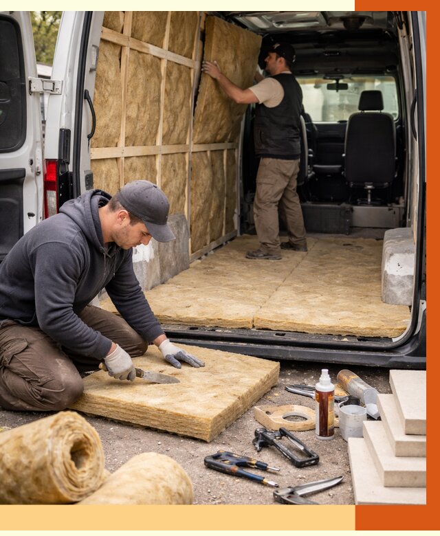 Утепление кемпера в Вольске под ключ от 12152 руб. — профессионально | ТепломастерВль