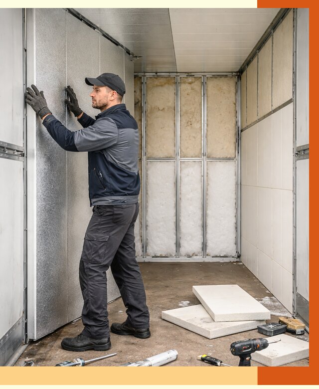 Утепление холодильного кузова в Вольске от 13671 руб. под ключ | ТепломастерВль