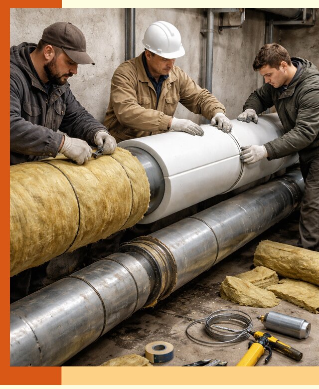 Утепление трубопровода в Вольске с гарантией энергоэффективности