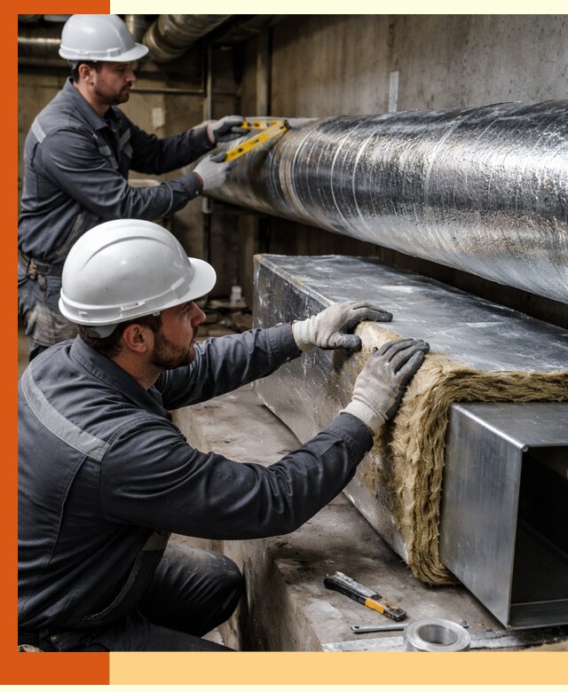 Профессиональное утепление воздуховодов и теплоизоляция в Вольске