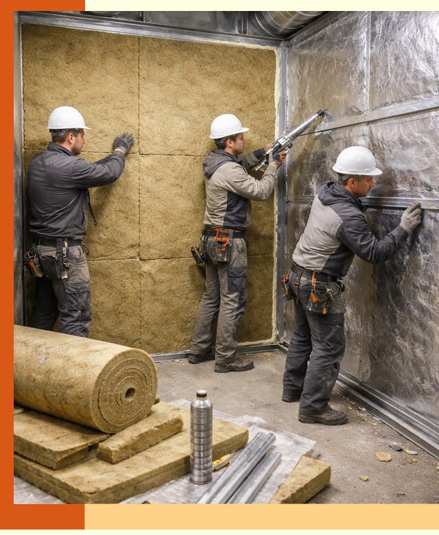 Утепление венткамеры в Вольске — качественная теплоизоляция и шумопоглощение