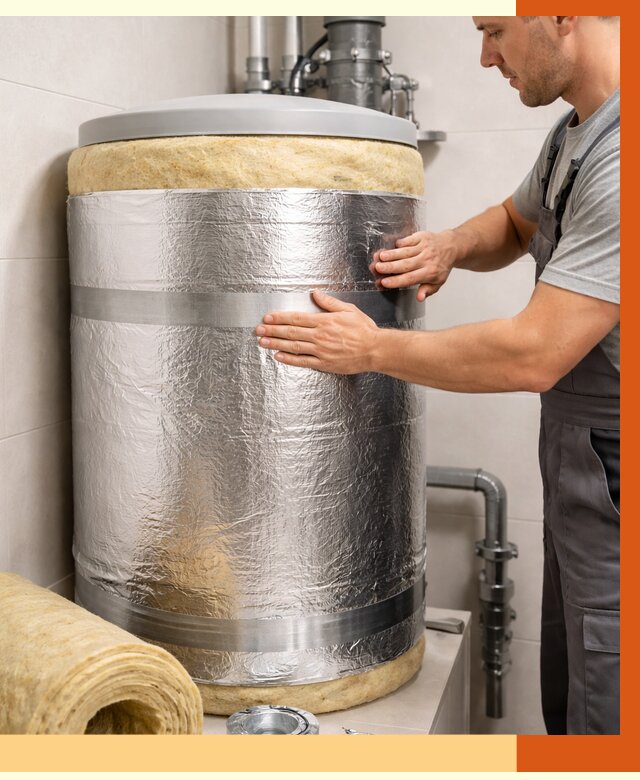 Утепление бойлера в Вольске от 4557 руб. под ключ | Утепление ППУ | ТепломастерВль