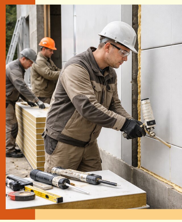 Утепление сэндвич-панелей пенополиуретаном в Вольске