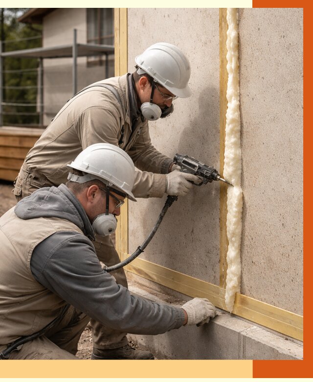 Утепление сип панелей ППУ в Вольске от 4861 руб. под ключ | ТепломастерВль