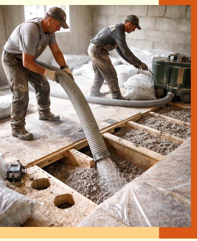 Заполнение пустот перекрытий в Вольске от 4557 руб. под ключ | ТепломастерВль