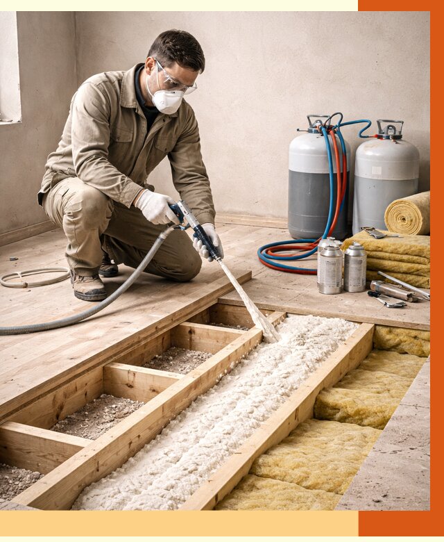 Заполнение полостей межэтажного перекрытия в Вольске от 4253 руб. | ТепломастерВль