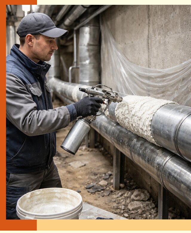 Утепление труб жидкой теплоизоляцией в Вольске