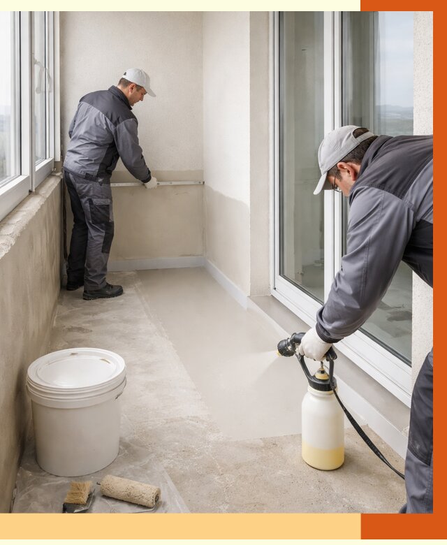 Утепление балкона жидкой теплоизоляцией в Вольске от 5823 руб./м2 | ТепломастерВль