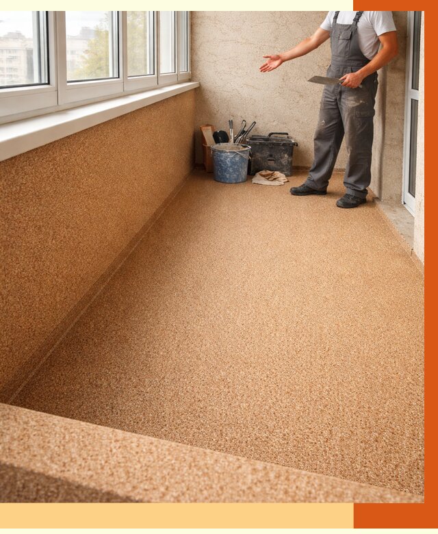 Утепление балкона жидкой пробкой в Вольске от 3696 руб/м² под ключ | ТепломастерВль