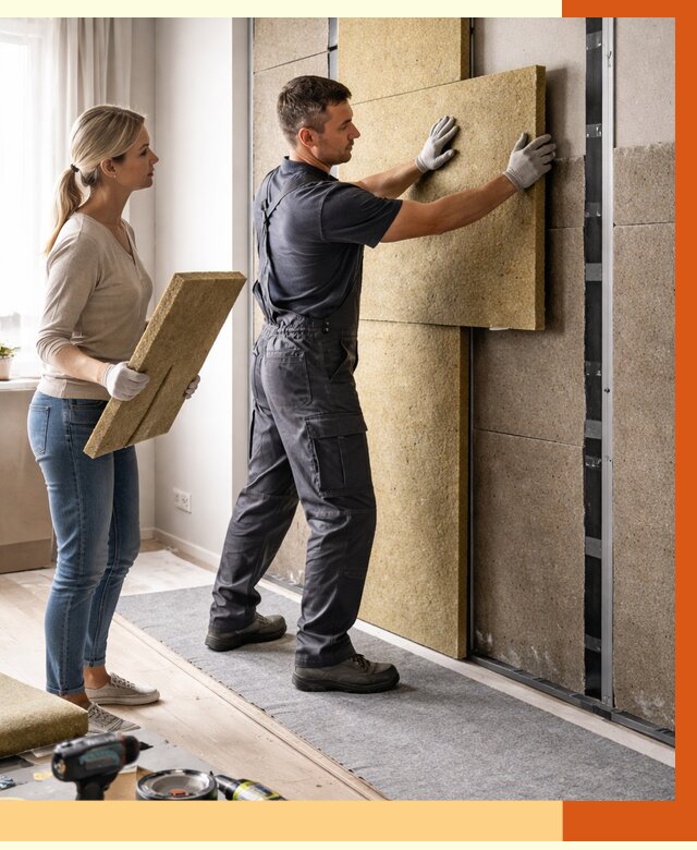 Профессиональная шумоизоляция квартиры в Вольске от 7595 руб. за м2 | ТепломастерВль