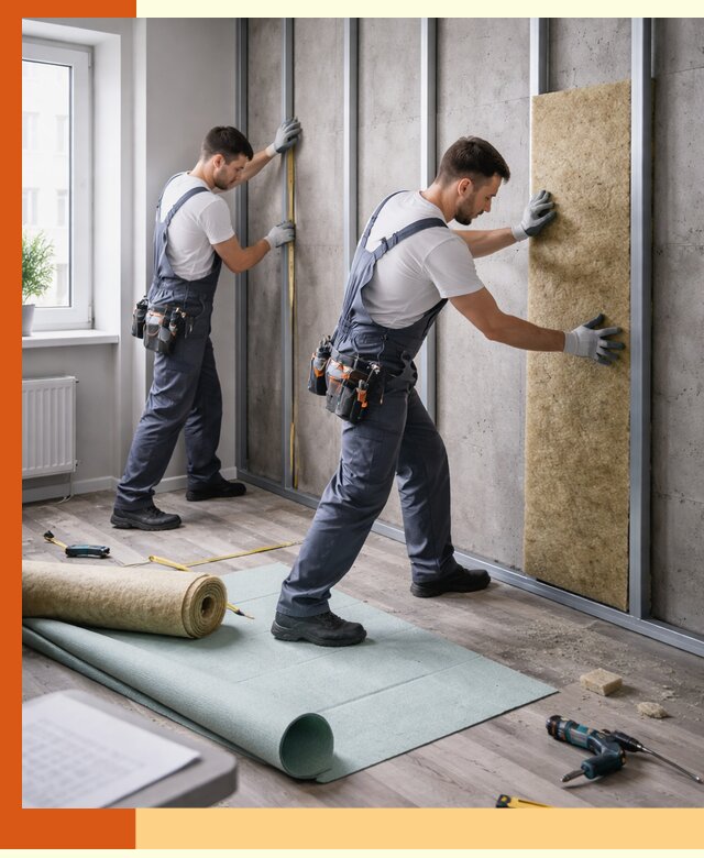 Шумоизоляция квартиры под ключ в Вольске — профессионально и гарантированно