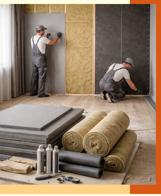 Шумоизоляция дома в Вольске от 4557 руб/м2 — комплексная звукоизоляция под ключ | ТепломастерВль