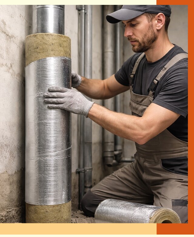 Шумоизоляция труб в Вольске от 1215 руб. — шумоподавление и звукоизоляция труб | ТепломастерВль