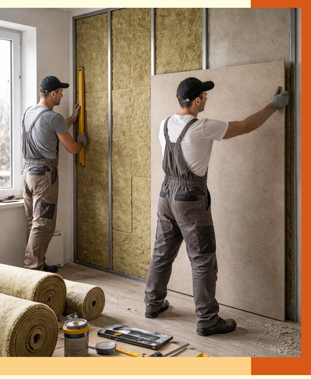 Шумоизоляция стен в Вольске от 4557 руб/м2 — звукоизоляция стен под ключ | ТепломастерВль