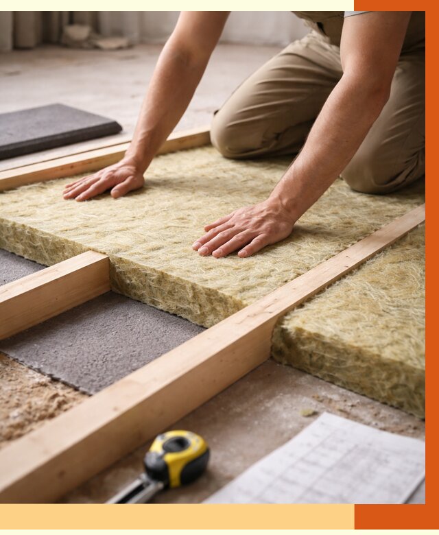 Шумоизоляция пола в Вольске от 1266 руб./м² — профессиональная звукоизоляция | ТепломастерВль