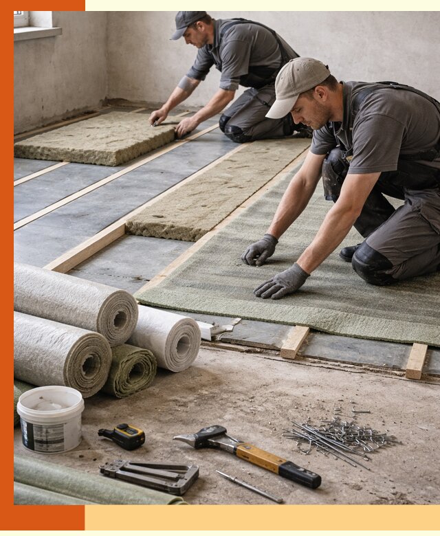 Шумоизоляция пола в Вольске — профессиональная звукоизоляция помещений