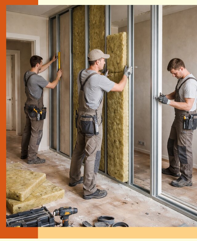 Шумоизоляция межкомнатных перегородок в Вольске эффективно и надёжно